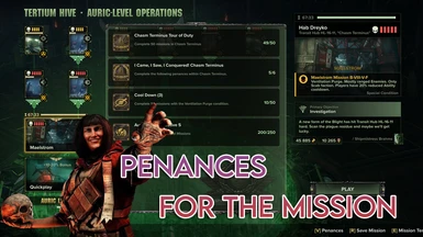 Penances for the Mission