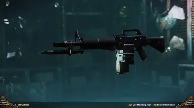 Autogun with M16a1 barrel, M7 bayonet, and Jungle Mags 3 ^v