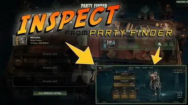 Inspect from Party Finder