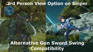 3rd Person View Option on Sniper and Alternative Gun Sword Swing Compatibility