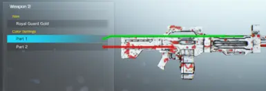 Part 1 &gt; green | Part 2 &gt; red
