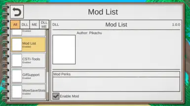 Mod List