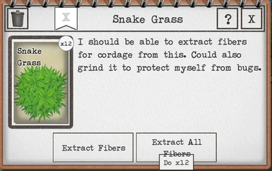 Extract snakegrass fibers