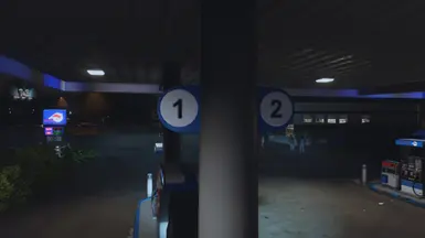 Gas Station Outrun Number and Text Font Arial