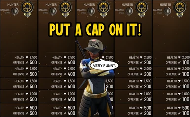 Cap Hero Main Stats