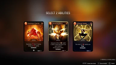 Legendary cards have a chance to be upgraded.