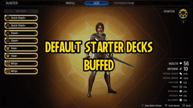 Buffed Default Starter Decks