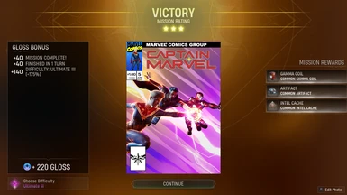 Common Mission Victory Screen