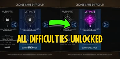All Difficulties Unlocked