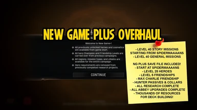 New Game Plus Overhaul