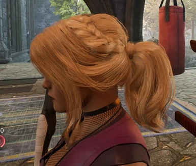 Loose ponytail for Nico with Black and Blonde color options - Fix