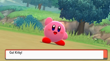 Kirby in Pokemon BDSP (v1.0.1)