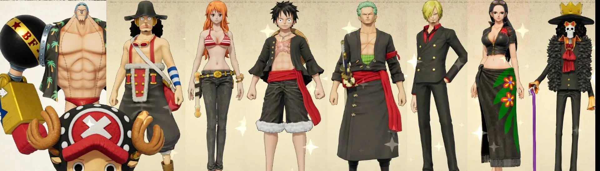 Black Outfits For Mugiwara No Ichimi (23 Models) At One Piece Odyssey 