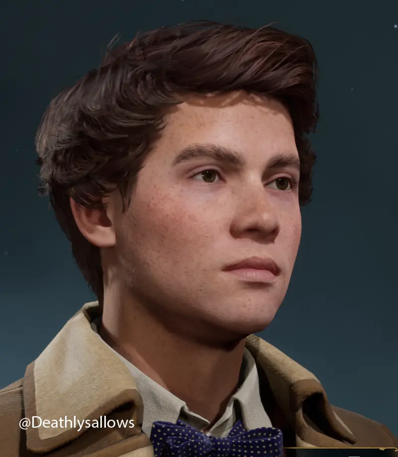 Sebastian Sallow's skin tone and complexion for MC at Hogwarts Legacy ...