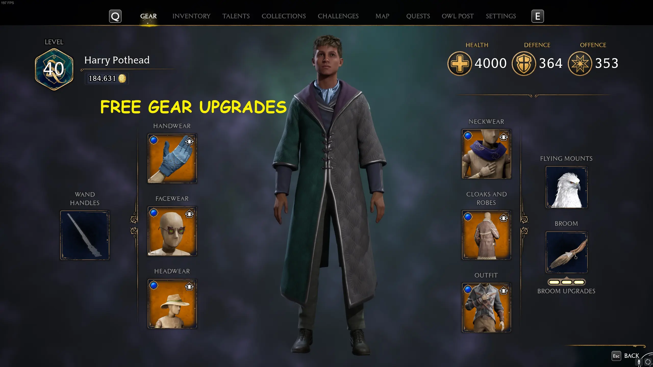 Free Gear Upgrades at Hogwarts Legacy Nexus - Mods and community