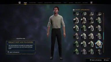 Tie removed from the Elegant Shirt and Tie School Uniform.
