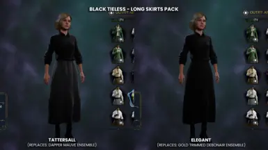 Black Tieless - Long Skirts Pack
