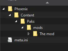 The file structure