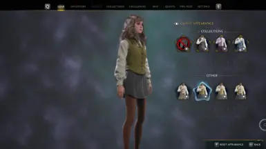 Hogwarts Legacy Mod : Short Skirt With Tights 