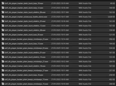 In-game files that were silenced for the mod.