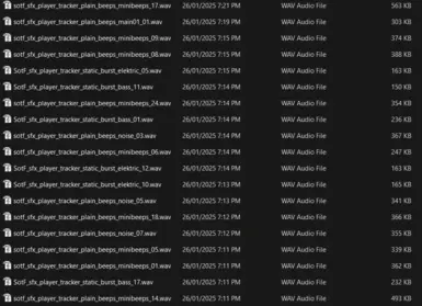 In-game files that were silenced for the mod.