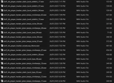 In-game files that were silenced for the mod.