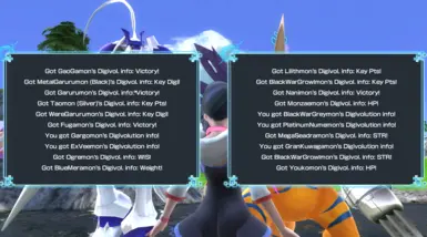 Extra Digivolution Info