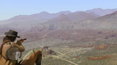 rifle on the horse