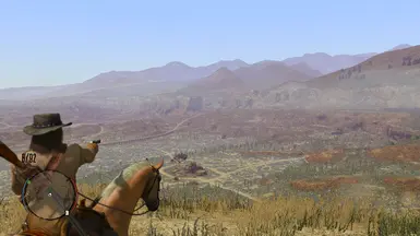 pistols on the horse