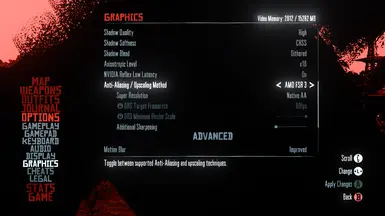 in-game settings. you can see here how the bloom affects the menu