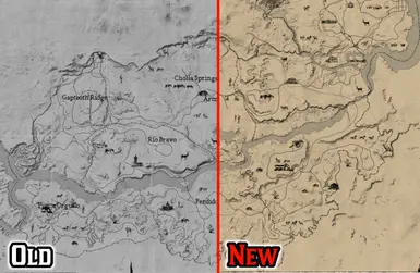 Comparation by the Original and New Main Map.