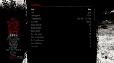 RDR1 Hundred Percent Gold Story and Challanges Save Game