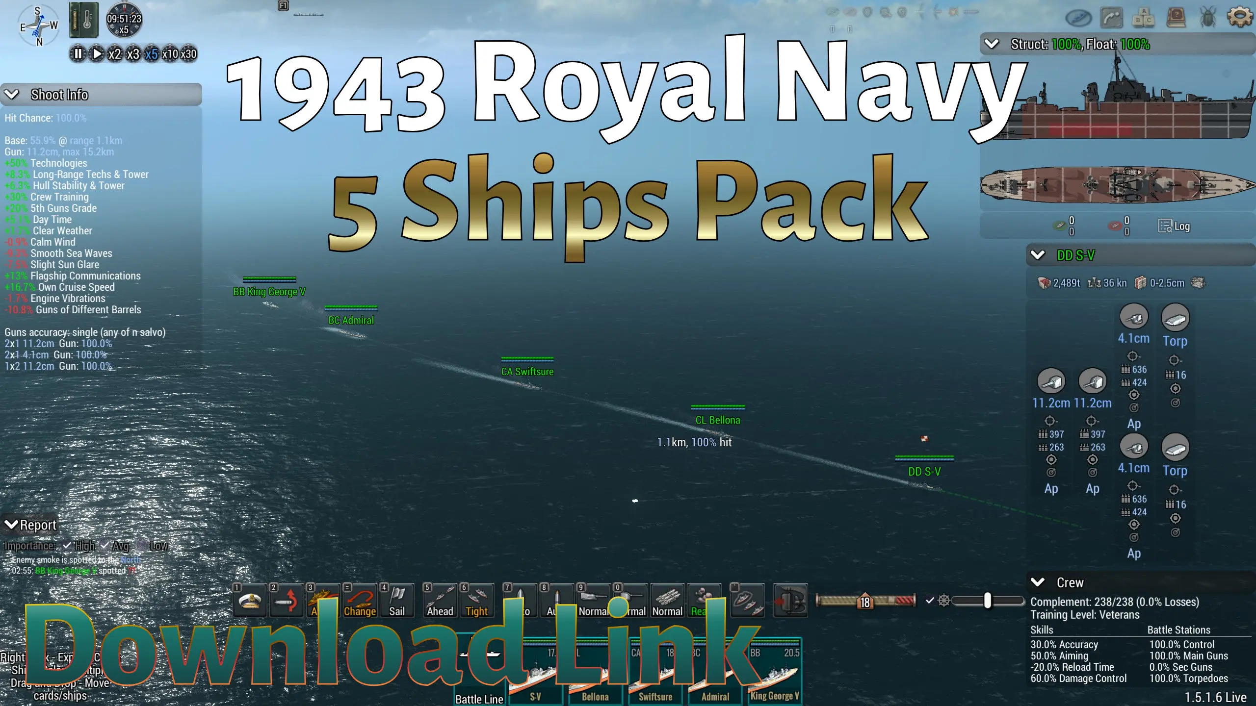 IJN Enemies 1943 Royal Navy Shared Design ships pack. at Ultimate ...