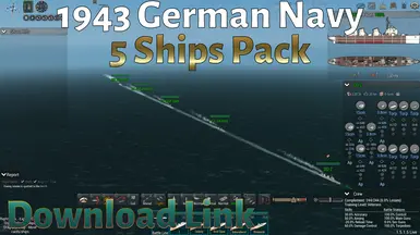 IJN Enemies 1943 German Navy - Kriegsmarine (5 Ships Pack)
