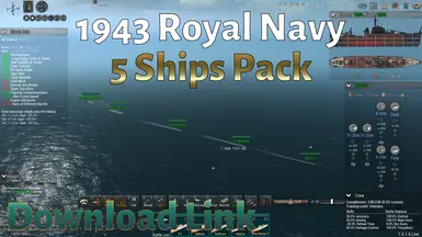IJN Enemies 1943 Royal Navy Shared Design ships pack.