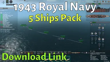 IJN Enemies 1943 Royal Navy Shared Design ships pack V2