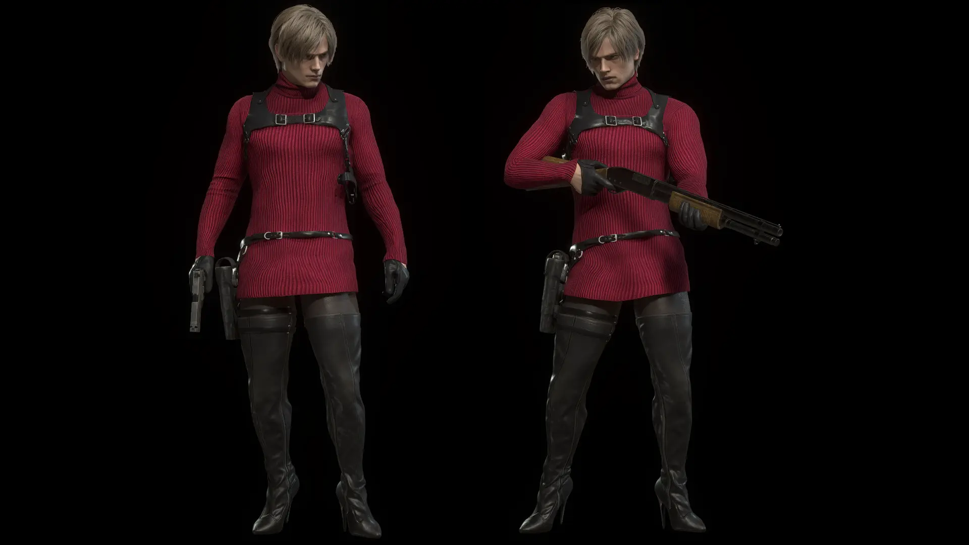 Leon Stole Ada's Sweater Dress at Resident Evil 4 (2023) - Nexus mods ...