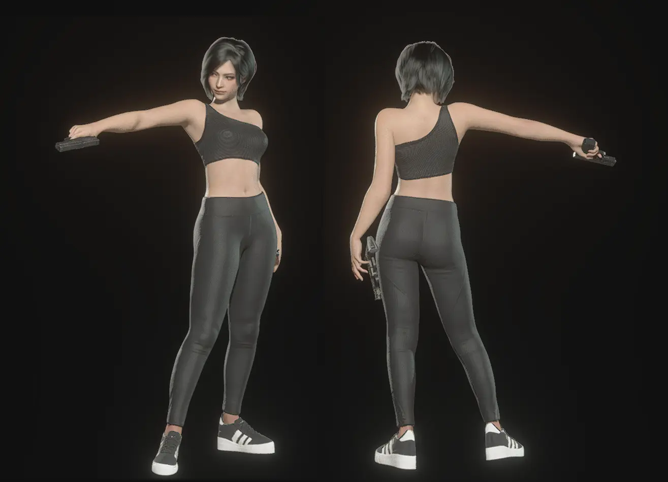 Ada Wong - Black Sportswear at Resident Evil 4 (2023) - Nexus mods and ...