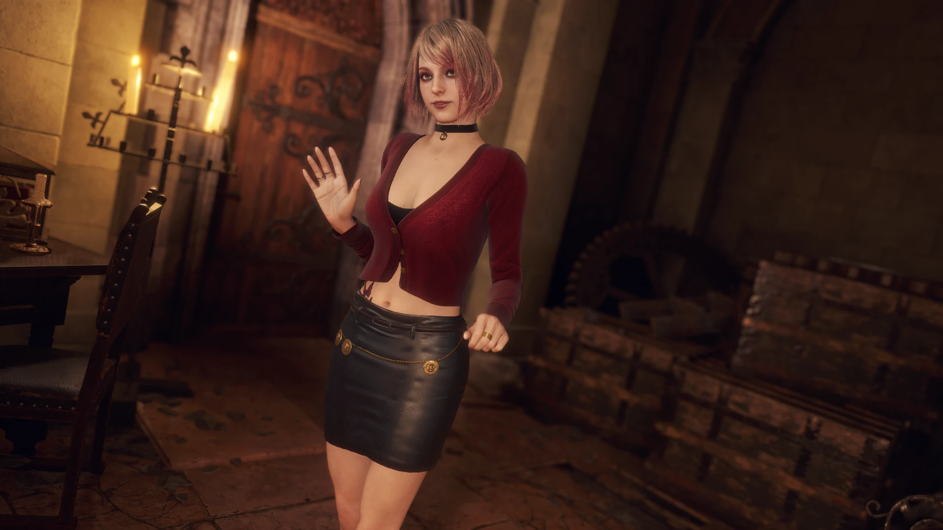 Ashley in Maria Outfit (Enhanced ver.) - Resident Evil 4 Remake