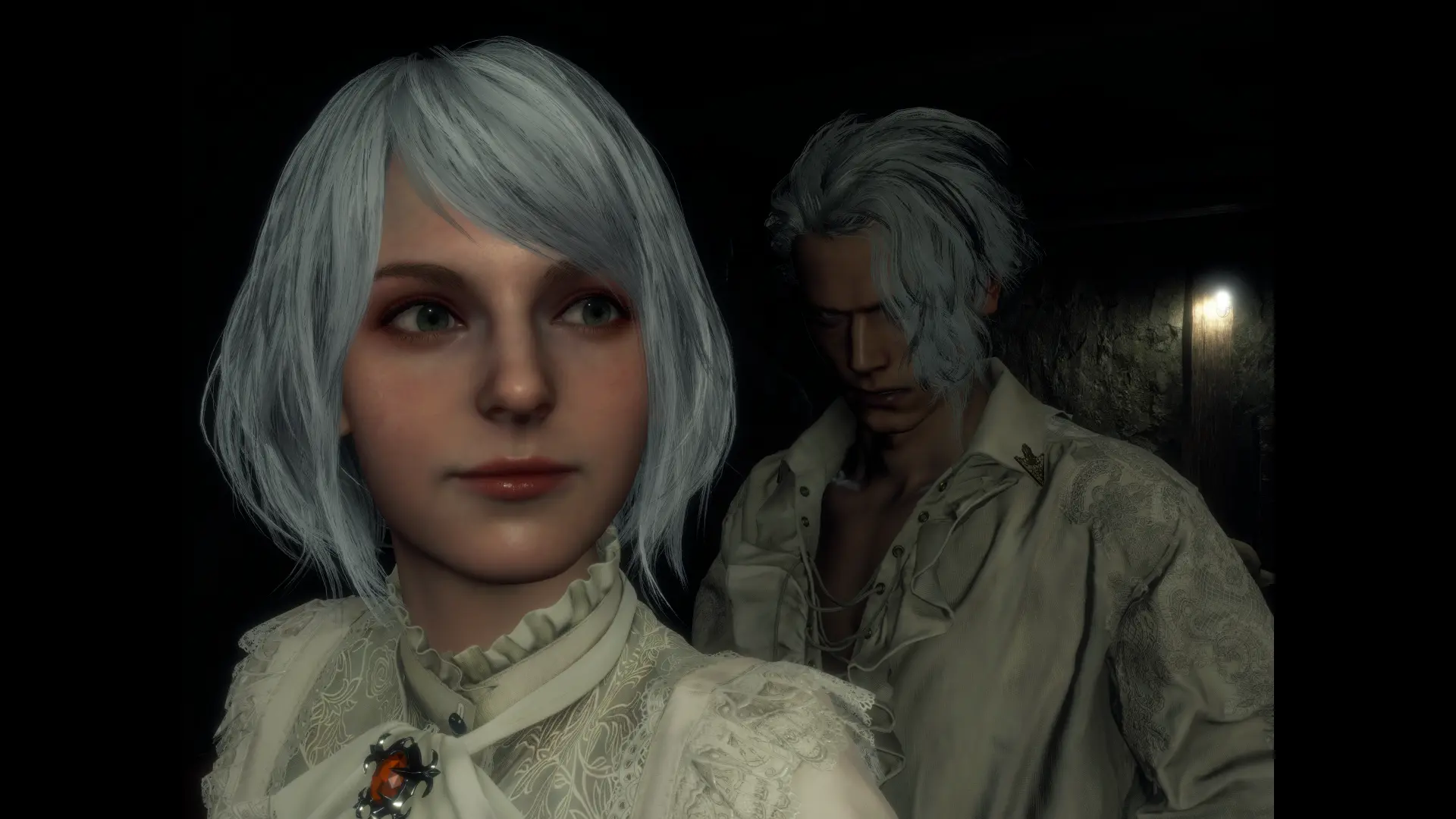 Render Romantic Ashley - Leon (Silver Hair Begone) at Resident Evil 4 ...