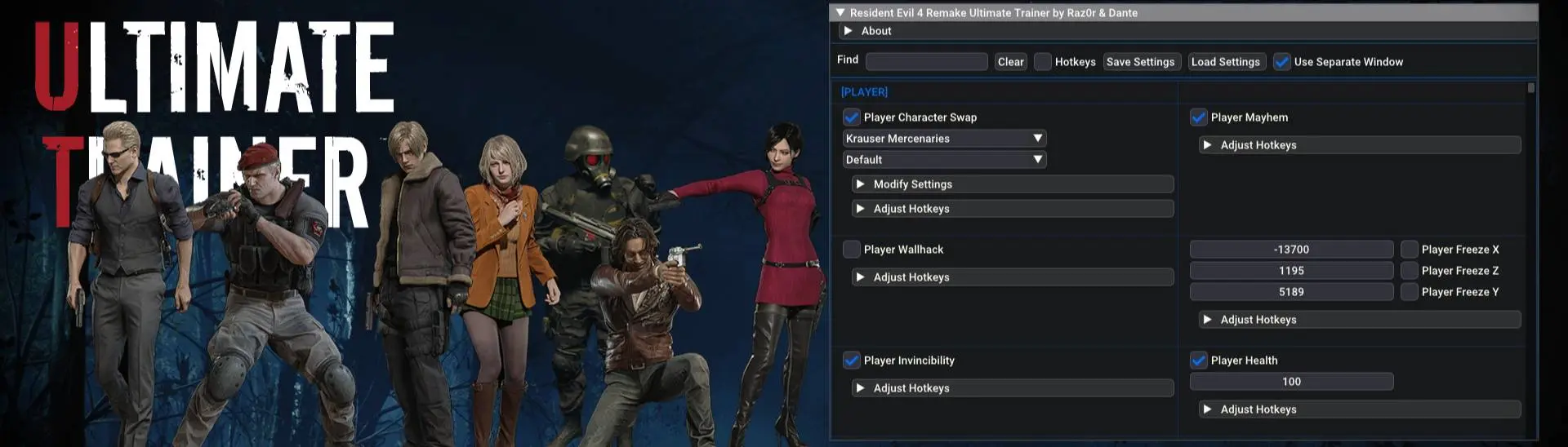 Resident Evil 4 Remake Ultimate Trainer at Resident Evil 4 (2023) - Nexus  mods and community