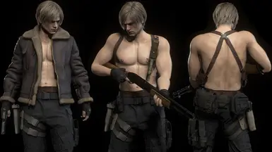 Shirtless Leon