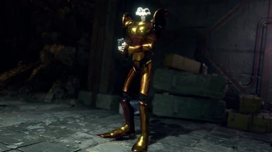 Hero as gold armor!