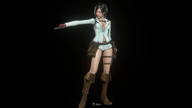 Resident Evil 4' Party-Girl mod no tattoo version by lezisell on