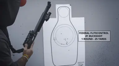 Buckshot 1 round 25 yards (23 meters)
