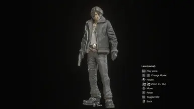 Texture Addon Leon Jacket black Color