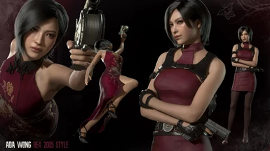 Ada Wong Dress - RE4 2005 Classic Style Outfits (Recolored)