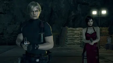 RE4 2005 Burgundy Classic Recolor Add-On - Ada Wong Red Dress ...