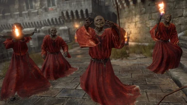 Corpse head only with red outfit from my recent monk color pack