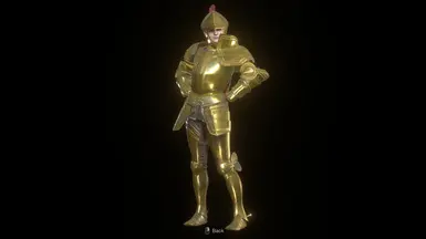Gold with big left shoulder mods